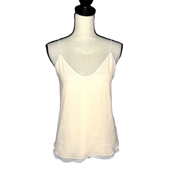 Chelsea28 Tops - Chelsea28 Light Pink and White Tank Top Blouse Size XS